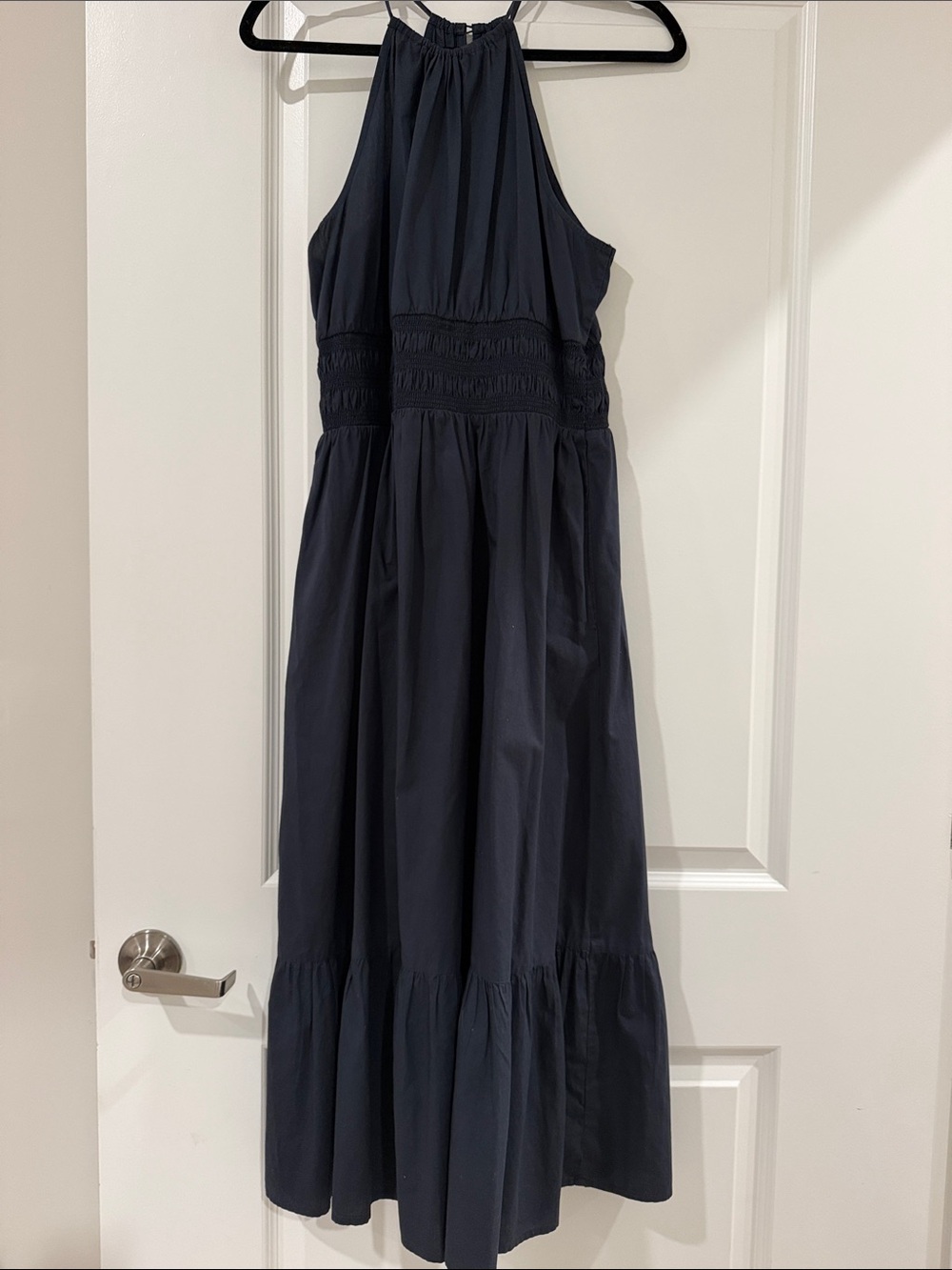 a new day Navy Smocked Halter Dress